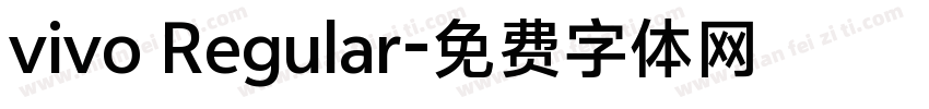 vivo Regular字体转换